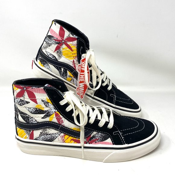 VANS Sk8-Hi 38 Decon S Tropic Palm Black Canvas Women's Size 8 VN0A4UWN2UD - Picture 5 of 8